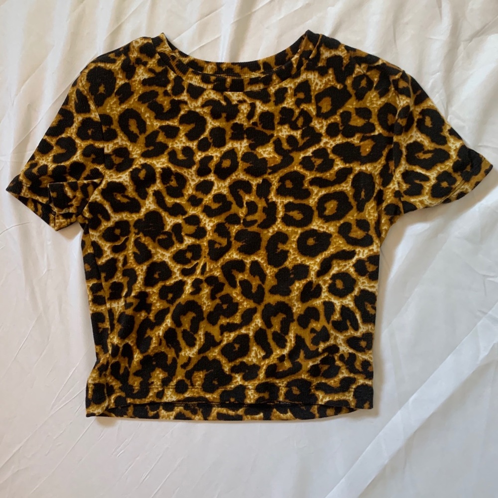 Zara cheetah shirt